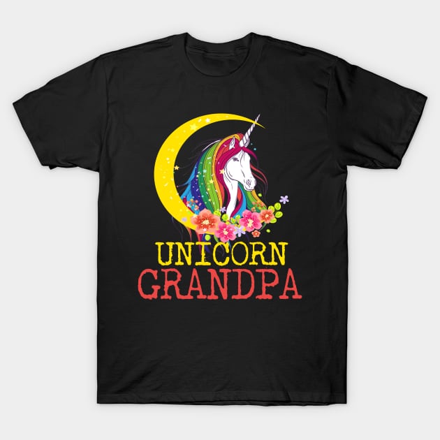 Unicorn Grandpa T-Shirt by jrgmerschmann